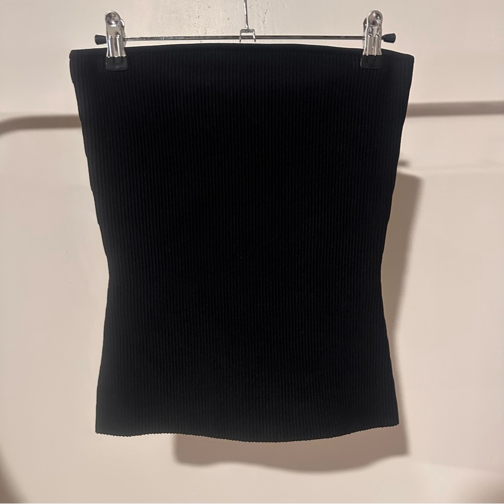 ❤️ ARITZIA Babaton Black Ribbed Pencil Skirt